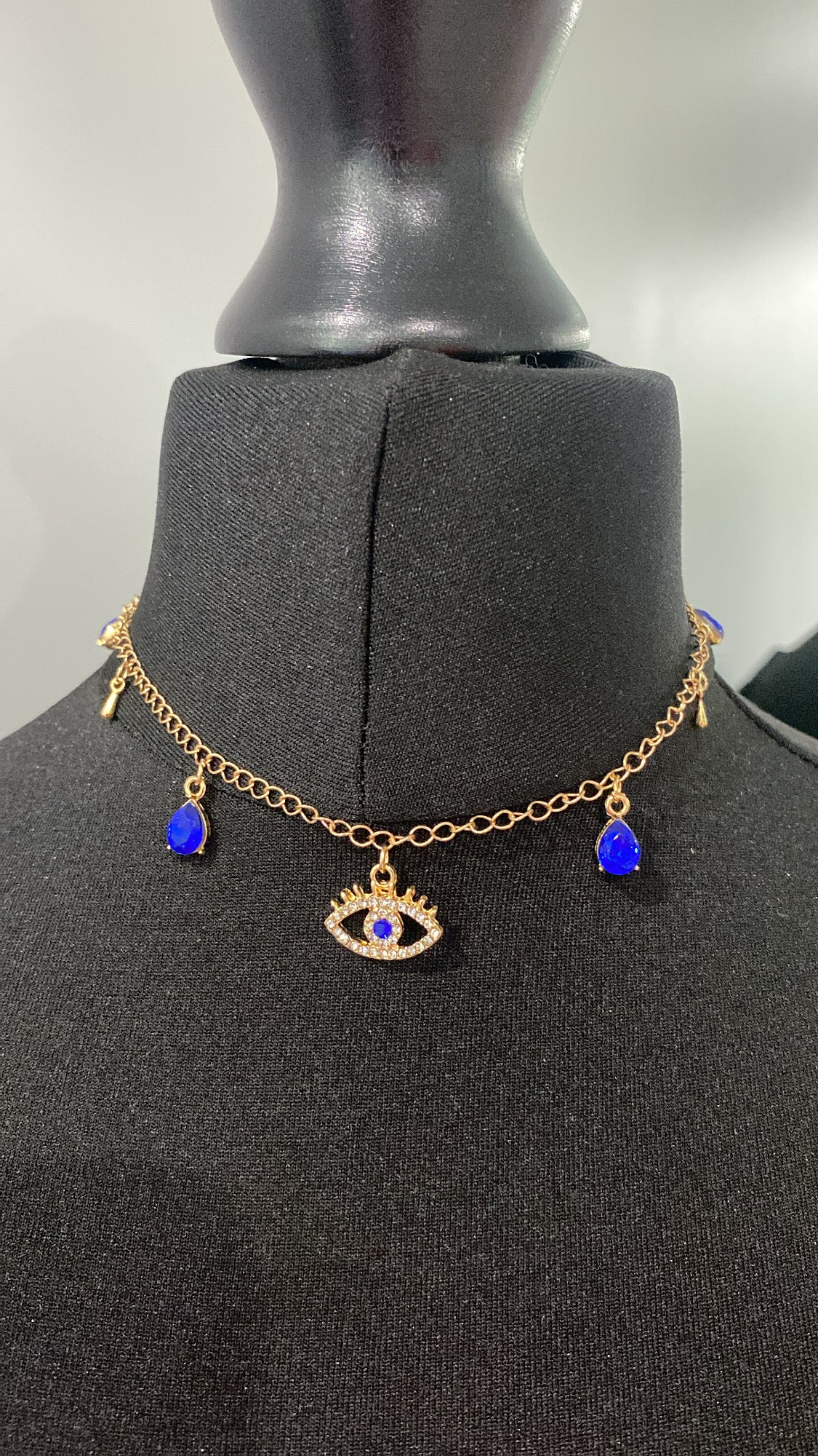 Evil Eye Diamond Choker