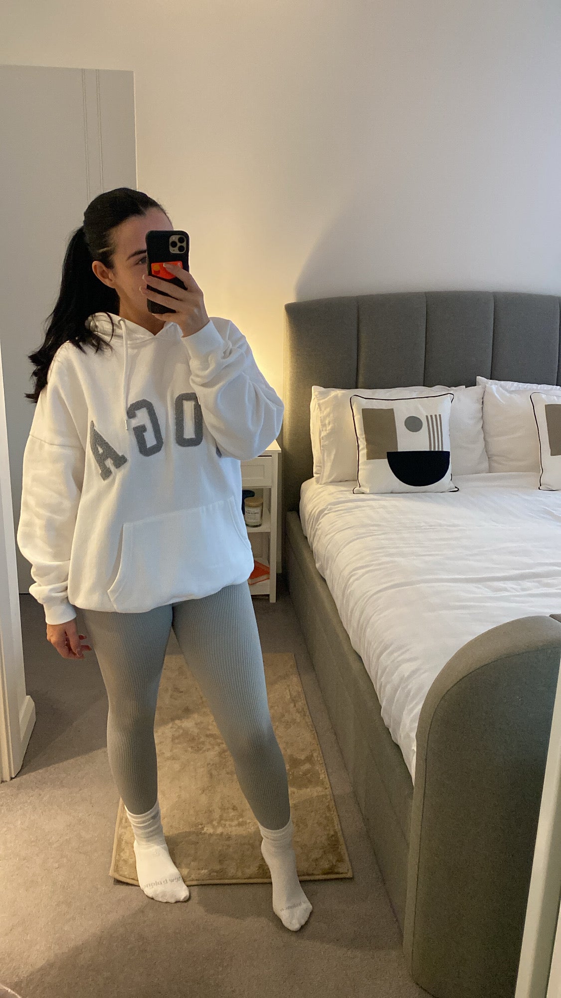 White Yoga Hoodie
