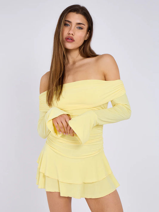 Bardot Frill Dress