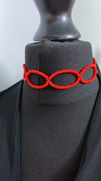Red Beaded Choker