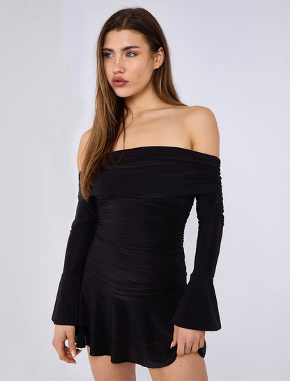 Bardot Frill Dress