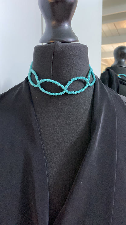 Turquoise Beaded Choker