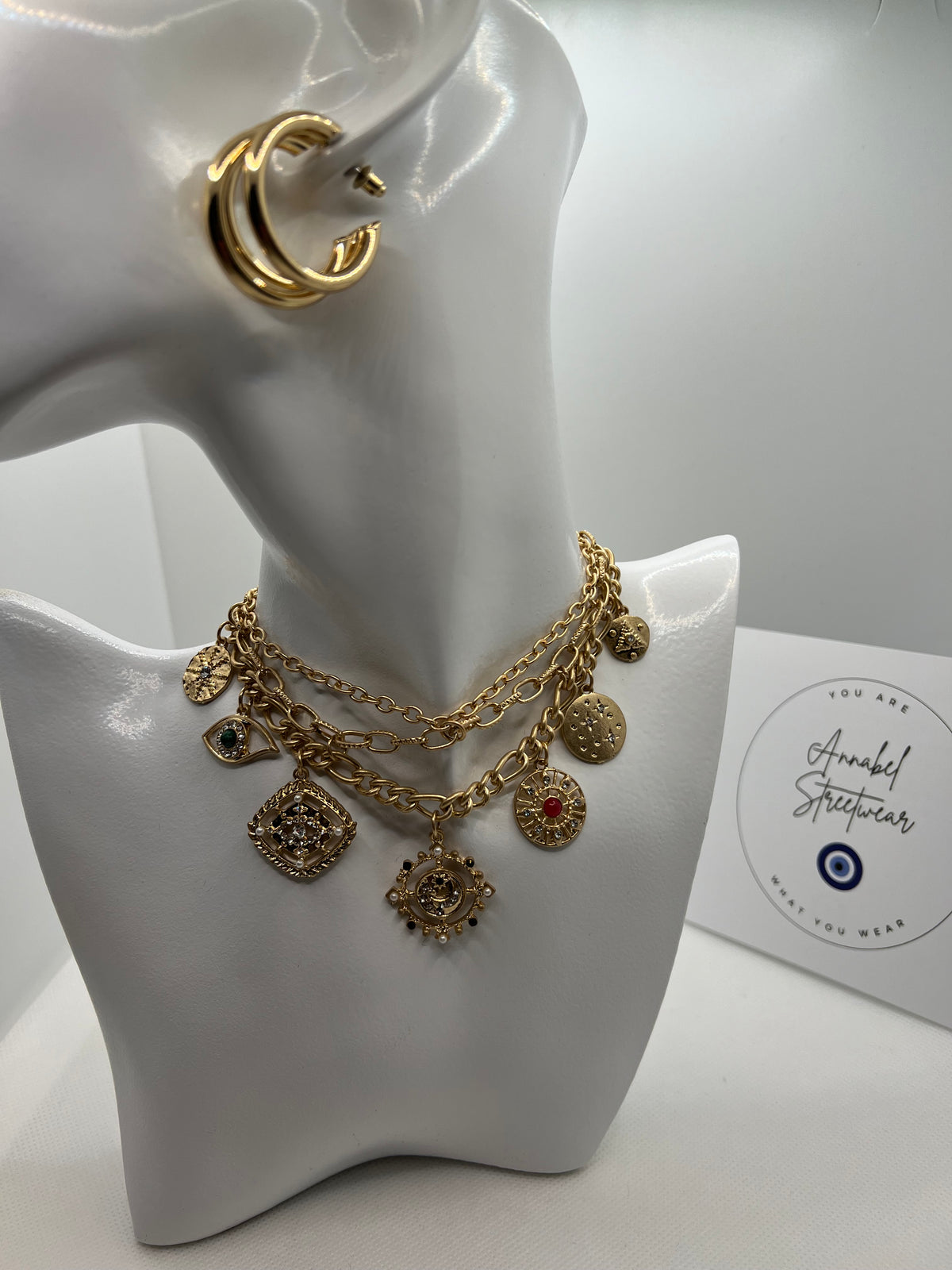 Layered Charm Necklace