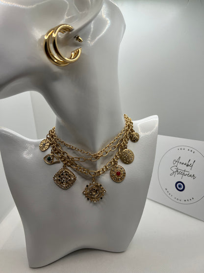 Layered Charm Necklace