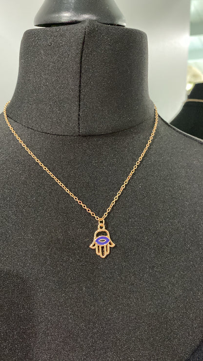 Gold Hamsa Necklace