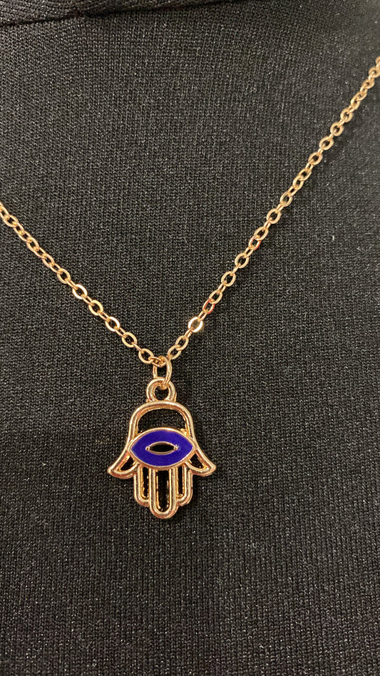 Gold Hamsa Necklace