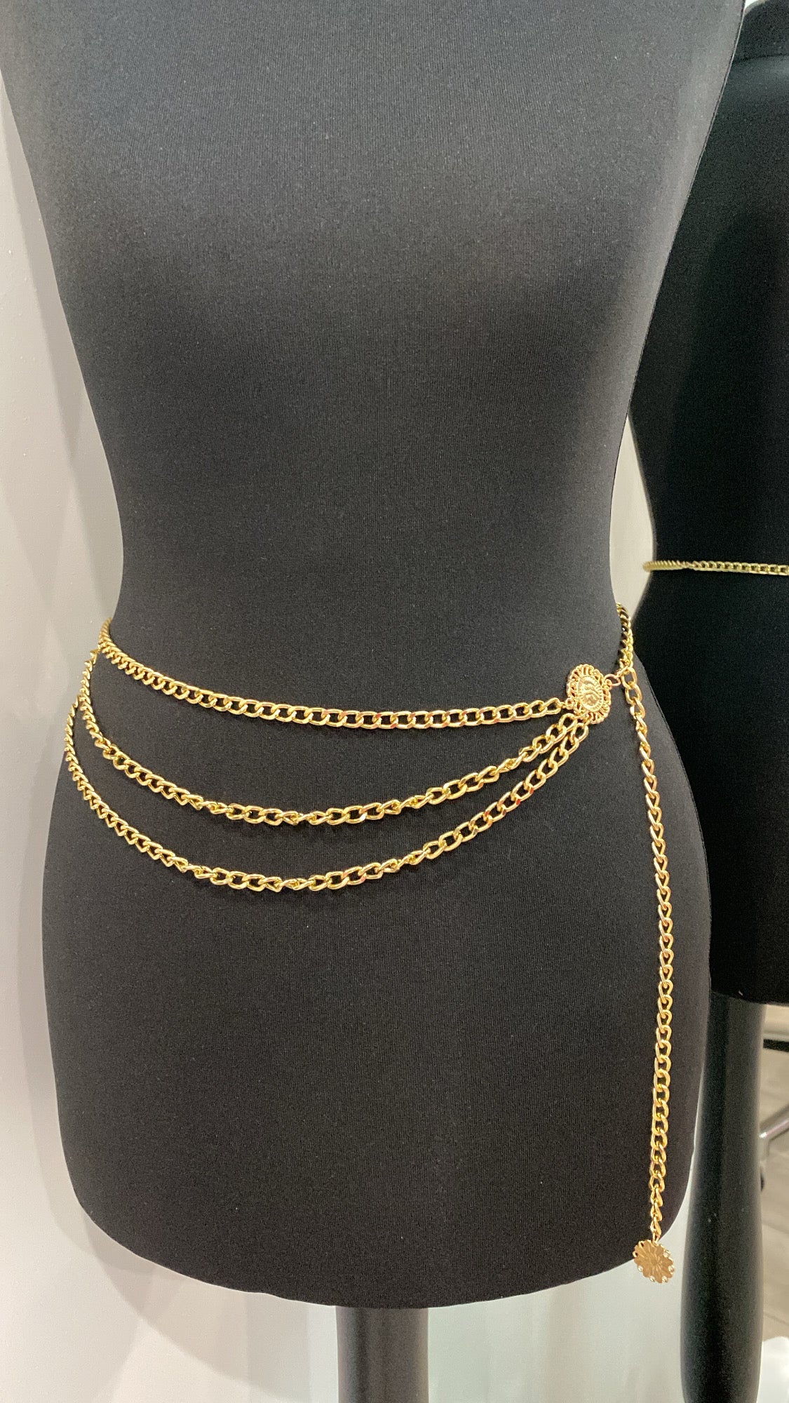 Gold Layered Chain Belt