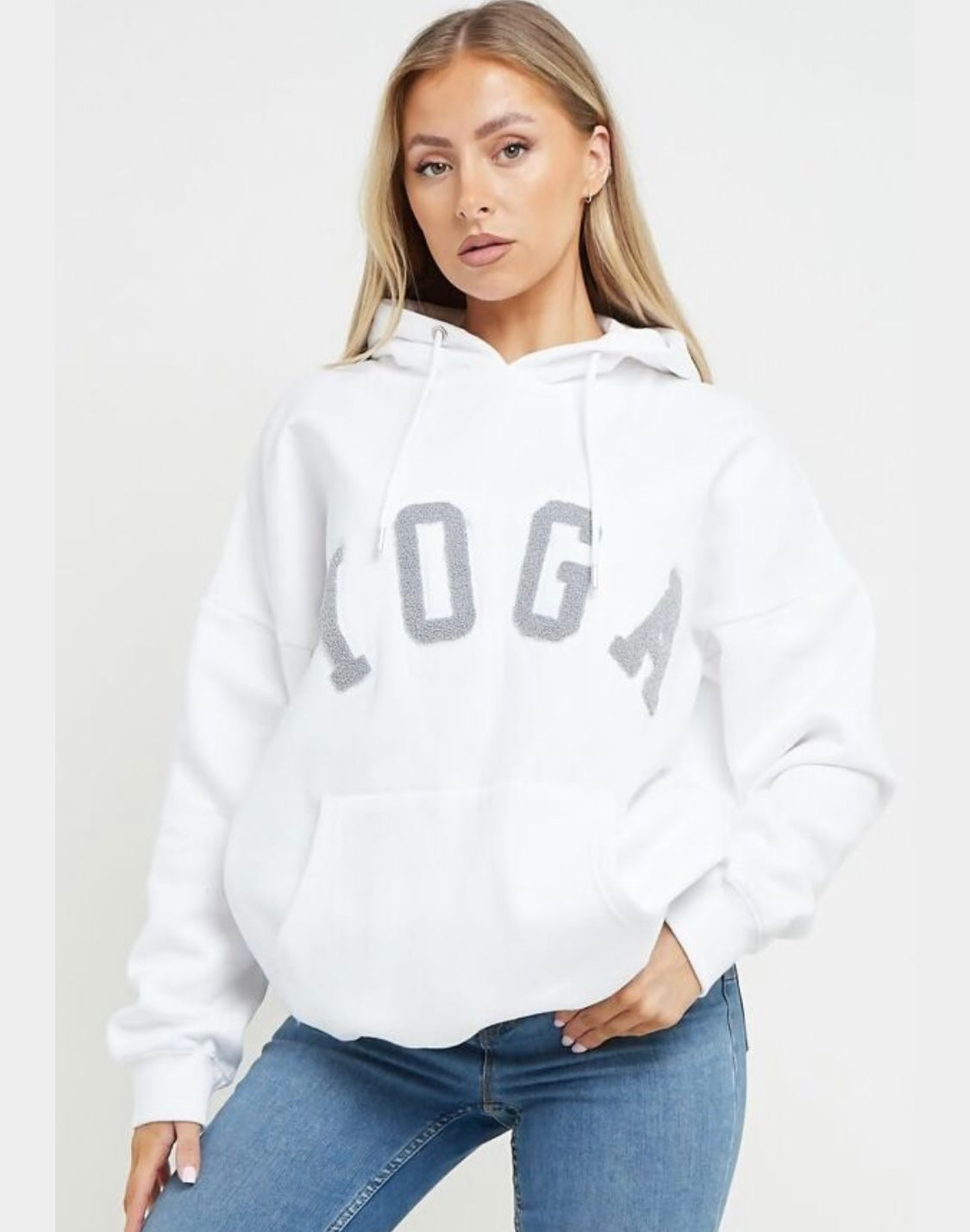 White Yoga Hoodie