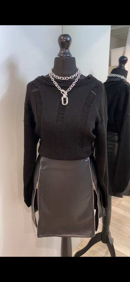 Double Zip Skirt
